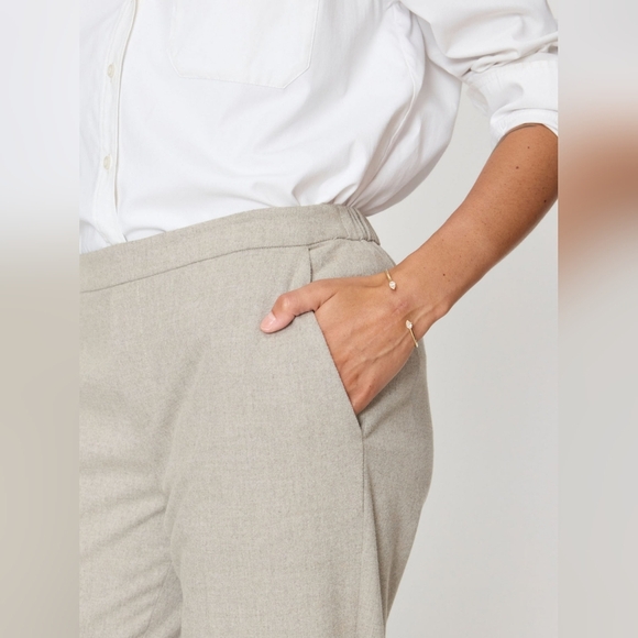 Brochu Walker Westport Brushed Pant RMB3900 Women's Cropped Trouser XS Gray - Picture 2 of 13